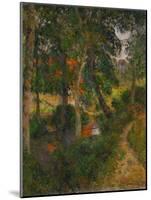 Father Jean's Walk or the Red Roofs, 1886-Paul Gauguin-Mounted Giclee Print