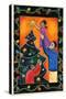 Father Lifting Girl to Put Star on Top of Christmas Tree-Stockbyte-Stretched Canvas