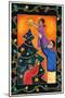 Father Lifting Girl to Put Star on Top of Christmas Tree-Stockbyte-Mounted Photographic Print
