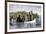 Father Marquette and Louis Joliet, the First White Men on the Upper Mississippi River, c.1673-null-Framed Giclee Print