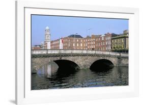 Father Mathey Bridge, Liffey River, Dublin, County Dublin, Eire (Ireland)-Bruno Barbier-Framed Photographic Print