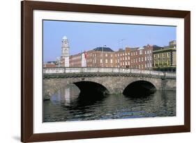 Father Mathey Bridge, Liffey River, Dublin, County Dublin, Eire (Ireland)-Bruno Barbier-Framed Photographic Print