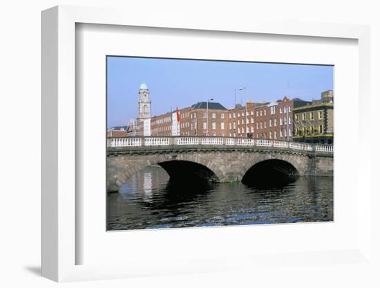 Father Mathey Bridge, Liffey River, Dublin, County Dublin, Eire (Ireland)-Bruno Barbier-Framed Photographic Print