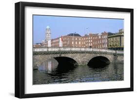 Father Mathey Bridge, Liffey River, Dublin, County Dublin, Eire (Ireland)-Bruno Barbier-Framed Photographic Print