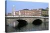 Father Mathey Bridge, Liffey River, Dublin, County Dublin, Eire (Ireland)-Bruno Barbier-Stretched Canvas