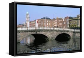 Father Mathey Bridge, Liffey River, Dublin, County Dublin, Eire (Ireland)-Bruno Barbier-Framed Stretched Canvas