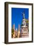 Father Miguel Hidalgo Statue, Parroquia Catedral Dolores Hidalgo, Mexico.-William Perry-Framed Photographic Print