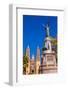 Father Miguel Hidalgo Statue, Parroquia Catedral Dolores Hidalgo, Mexico.-William Perry-Framed Photographic Print
