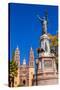 Father Miguel Hidalgo Statue, Parroquia Catedral Dolores Hidalgo, Mexico.-William Perry-Stretched Canvas