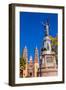 Father Miguel Hidalgo Statue, Parroquia Catedral Dolores Hidalgo, Mexico.-William Perry-Framed Photographic Print