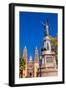 Father Miguel Hidalgo Statue, Parroquia Catedral Dolores Hidalgo, Mexico.-William Perry-Framed Photographic Print