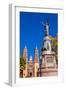 Father Miguel Hidalgo Statue, Parroquia Catedral Dolores Hidalgo, Mexico.-William Perry-Framed Photographic Print