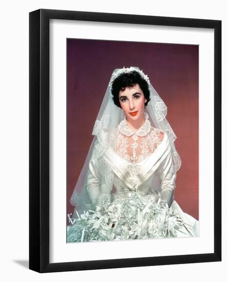 FATHER OF THE BRIDE, 1950 directed by VINCENTE MINNELLI Elizabeth Taylor (photo)-null-Framed Photo