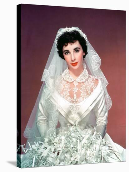 FATHER OF THE BRIDE, 1950 directed by VINCENTE MINNELLI Elizabeth Taylor (photo)-null-Stretched Canvas