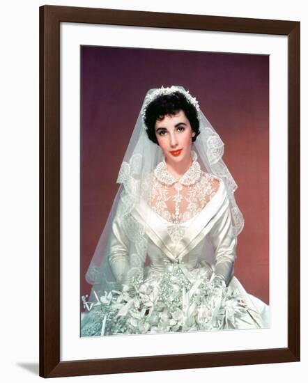 FATHER OF THE BRIDE, 1950 directed by VINCENTE MINNELLI Elizabeth Taylor (photo)-null-Framed Photo