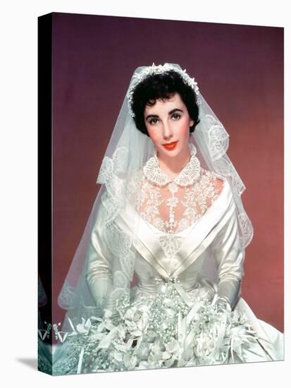 FATHER OF THE BRIDE, 1950 directed by VINCENTE MINNELLI Elizabeth Taylor (photo)-null-Stretched Canvas