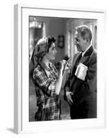 Father of The Bride, Elizabeth Taylor, Spencer Tracy, 1950-null-Framed Photo