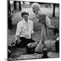 Father Playing with His Child During a Picnic-Allan Grant-Mounted Photographic Print