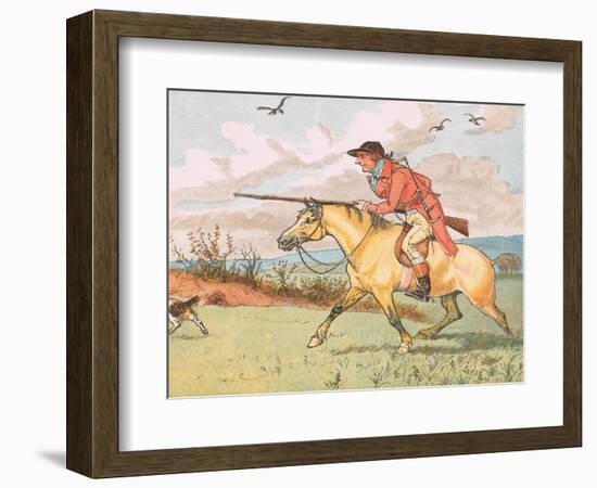 Father's Gone a Hunting-Randolph Caldecott-Framed Giclee Print