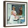 "Father Takes Picture of Baby in Hospital," March 11, 1961-M. Coburn Whitmore-Framed Giclee Print