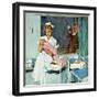 "Father Takes Picture of Baby in Hospital," March 11, 1961-M. Coburn Whitmore-Framed Giclee Print