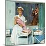 "Father Takes Picture of Baby in Hospital," March 11, 1961-M. Coburn Whitmore-Mounted Giclee Print