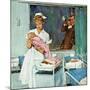 "Father Takes Picture of Baby in Hospital," March 11, 1961-M. Coburn Whitmore-Mounted Giclee Print