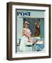 "Father Takes Picture of Baby in Hospital," Saturday Evening Post Cover, March 11, 1961-M. Coburn Whitmore-Framed Giclee Print