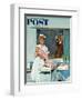 "Father Takes Picture of Baby in Hospital," Saturday Evening Post Cover, March 11, 1961-M. Coburn Whitmore-Framed Giclee Print