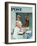 "Father Takes Picture of Baby in Hospital," Saturday Evening Post Cover, March 11, 1961-M. Coburn Whitmore-Framed Giclee Print