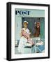 "Father Takes Picture of Baby in Hospital," Saturday Evening Post Cover, March 11, 1961-M. Coburn Whitmore-Framed Giclee Print