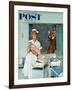 "Father Takes Picture of Baby in Hospital," Saturday Evening Post Cover, March 11, 1961-M. Coburn Whitmore-Framed Giclee Print