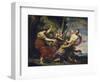 Father Time Overcome by Love, Hope and Beauty, 1627-Simon Vouet-Framed Giclee Print