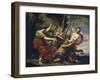 Father Time Overcome by Love, Hope and Beauty, 1627-Simon Vouet-Framed Giclee Print