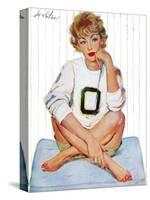 Father was Overruled - Saturday Evening Post "Leading Ladies", May 24, 1958 pg.36-Coby Whitmore-Stretched Canvas