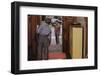 Father Waving Goodbye to Son-William P. Gottlieb-Framed Photographic Print