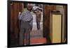 Father Waving Goodbye to Son-William P. Gottlieb-Framed Photographic Print