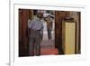 Father Waving Goodbye to Son-William P. Gottlieb-Framed Photographic Print