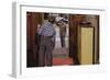 Father Waving Goodbye to Son-William P. Gottlieb-Framed Photographic Print