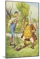 Father William Balancing an Eel on His Nose, Alice in Wonderland by Lewis Carroll-John Tenniel-Mounted Giclee Print