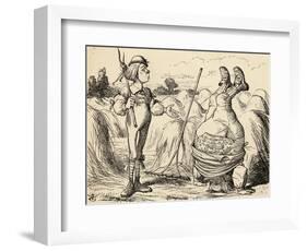 Father William Standing on His Head, from 'Alice's Adventures in Wonderland' by Lewis Carroll,…-John Tenniel-Framed Giclee Print