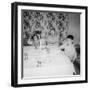 Father with Children at the Dinner Table, Ca. 1962-null-Framed Photographic Print