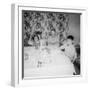 Father with Children at the Dinner Table, Ca. 1962-null-Framed Photographic Print