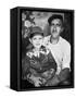 Father with His Young Son, Ca. 1949-null-Framed Stretched Canvas