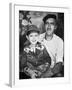Father with His Young Son, Ca. 1949-null-Framed Photographic Print