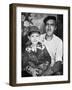 Father with His Young Son, Ca. 1949-null-Framed Photographic Print