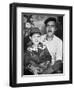 Father with His Young Son, Ca. 1949-null-Framed Photographic Print