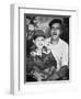 Father with His Young Son, Ca. 1949-null-Framed Photographic Print