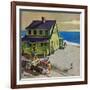 "Fathers Off Fishing," June 18, 1960-Thornton Utz-Framed Giclee Print