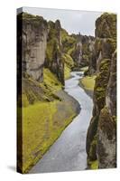Fathrijargljufur Gorge, near Kirkjubaejarklaustur, near the south coast of Iceland, Polar Regions-Nigel Hicks-Stretched Canvas